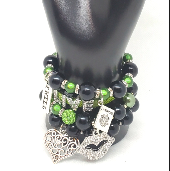 Ladies beautiful stack bracelets - Picture 1 of 4